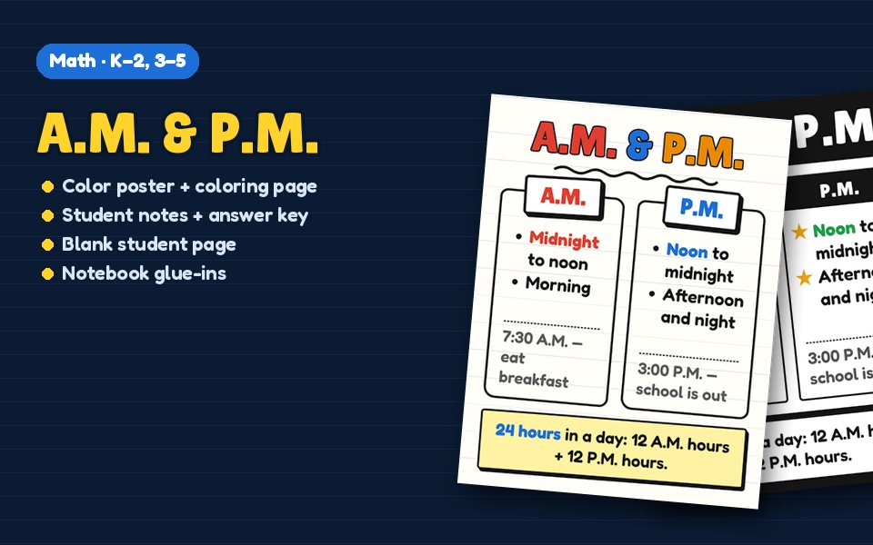 A.M. & P.M. Anchor Chart