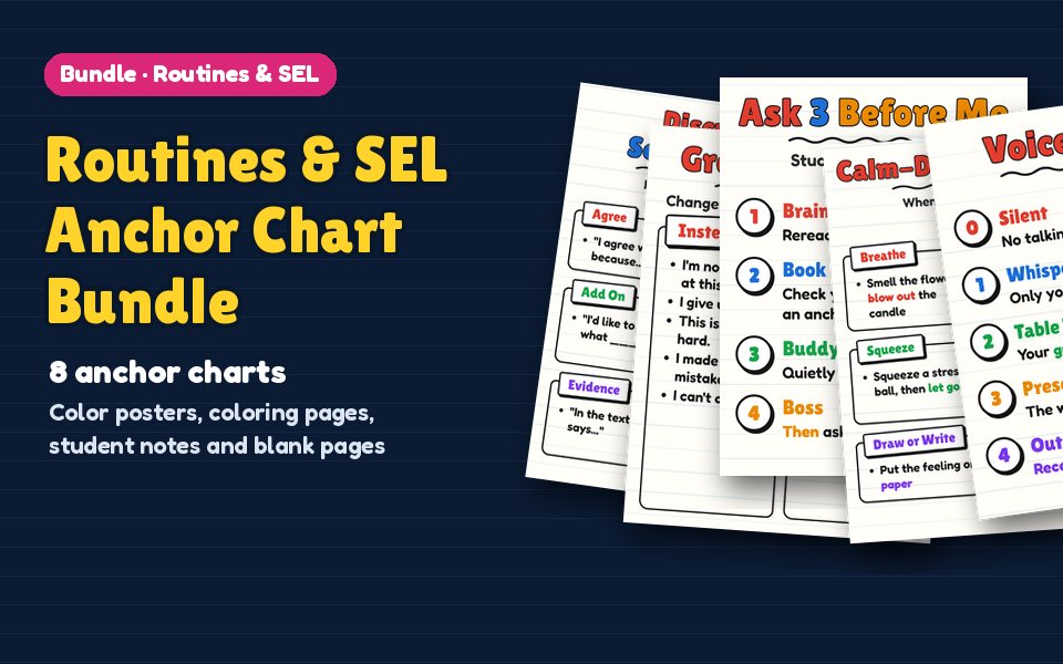 Routines & SEL Anchor Chart Bundle