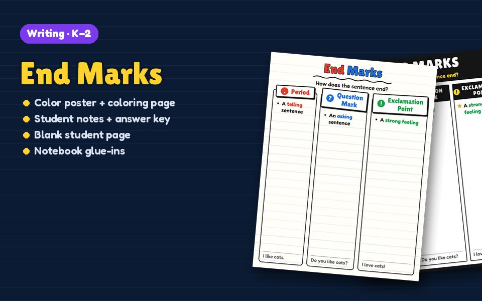 End Marks Anchor Chart