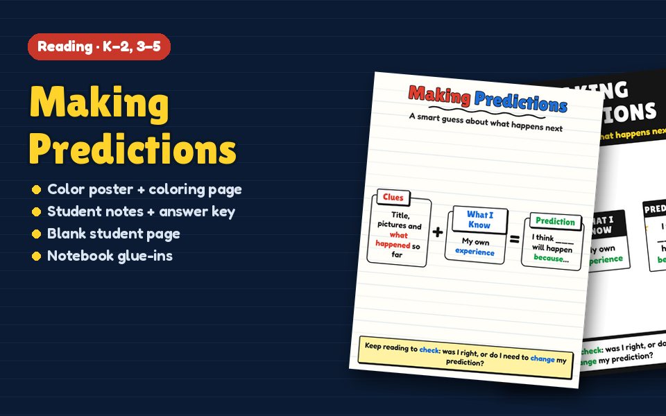 Making Predictions Anchor Chart