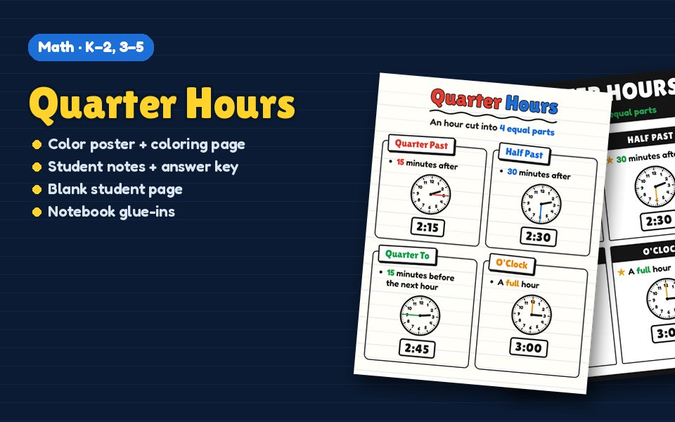 Quarter Hours Anchor Chart