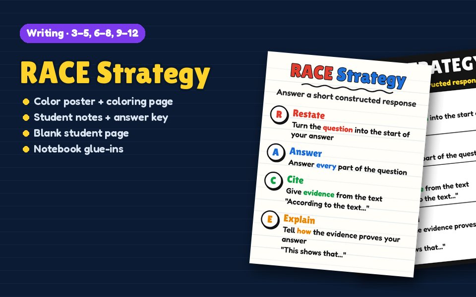 RACE Strategy Anchor Chart