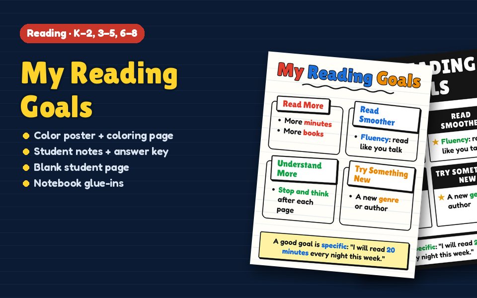 My Reading Goals Anchor Chart