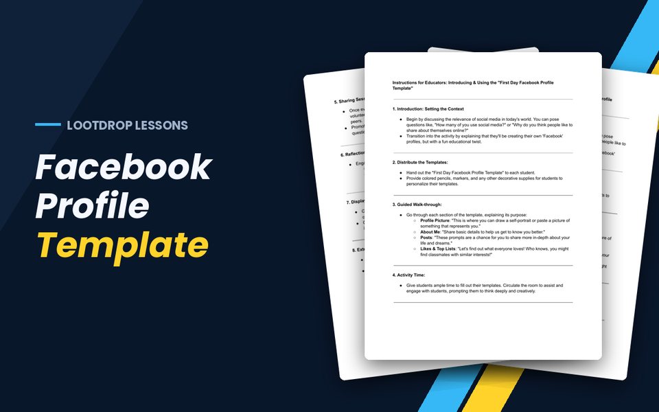 Facebook Profile Template