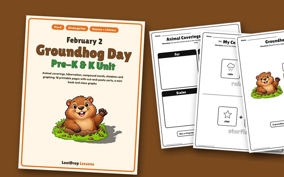 Groundhog Day Pre-K & K Unit
