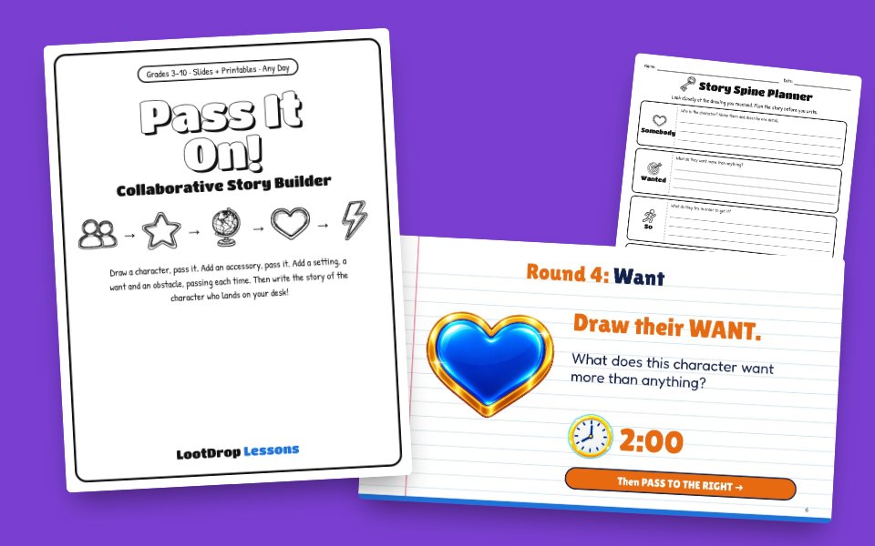 Pass It On! Collaborative Story Builder (Grades 3–10)
