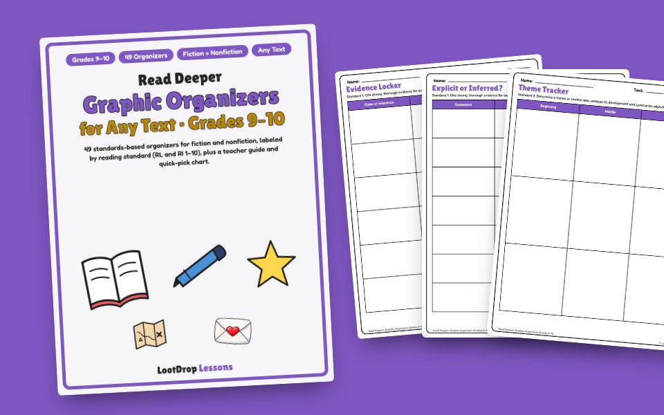 Read Deeper: Graphic Organizers for Any Text (Grades 9–10)