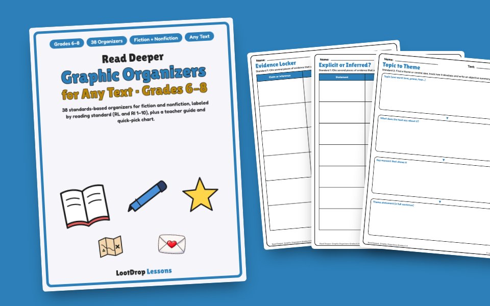 Read Deeper: Graphic Organizers for Any Text (Grades 6–8)