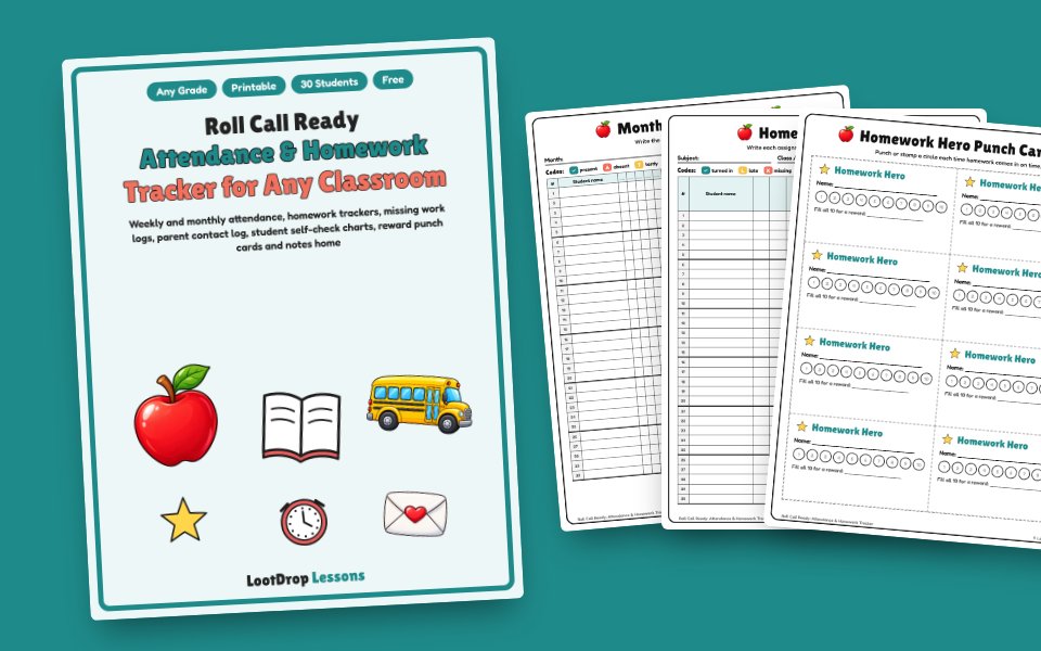 Roll Call Ready: Attendance & Homework Tracker