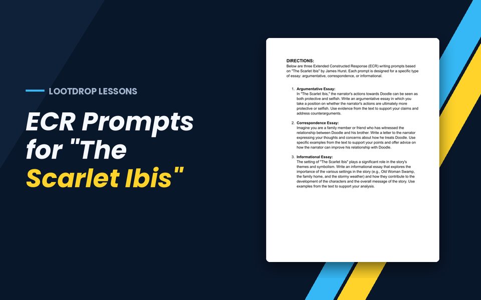 ECR Prompts for "The Scarlet Ibis"
