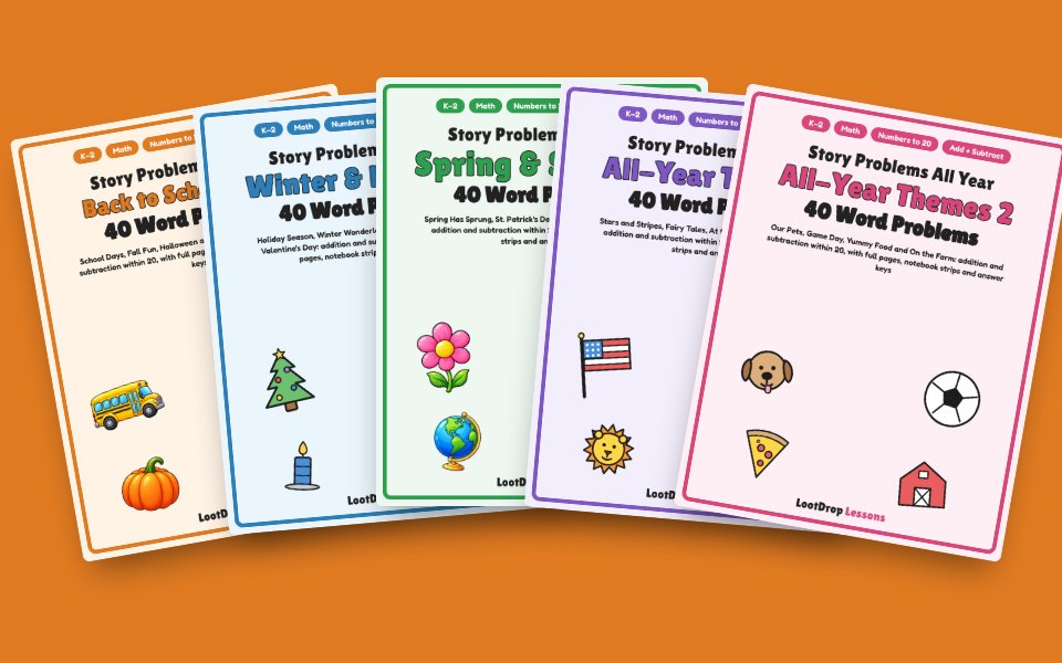 Story Problems All Year: Complete Bundle (200 Problems)