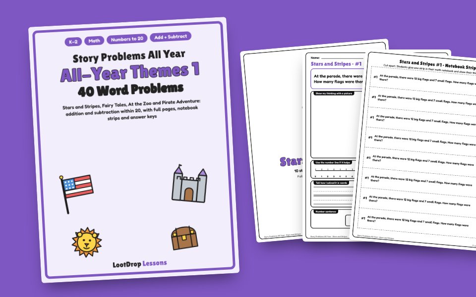 Story Problems All Year: All-Year Themes 1