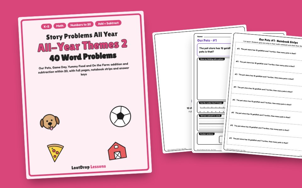 Story Problems All Year: All-Year Themes 2