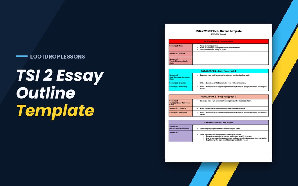TSI 2 Essay Outline Template