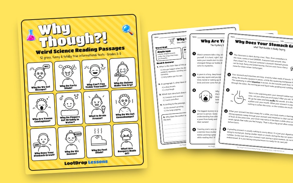 Why Though?! Weird Science Reading Passages (Grades 3–5)
