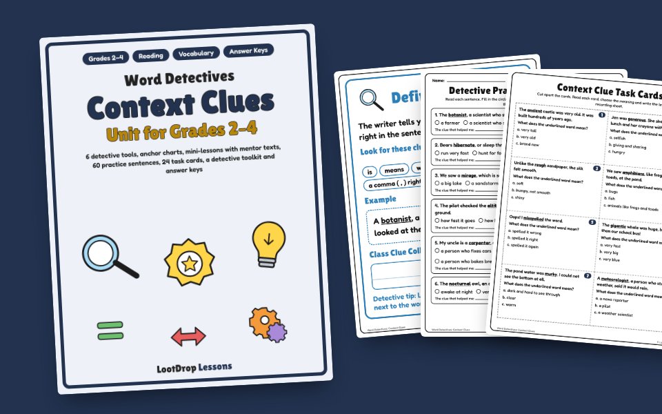 Word Detectives: Context Clues Unit